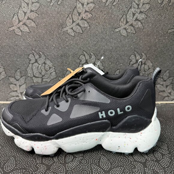 Holo Men's Chunky Sneakers Black & White Size 12 Breathable Mesh Running Shoes - Picture 1 of 8